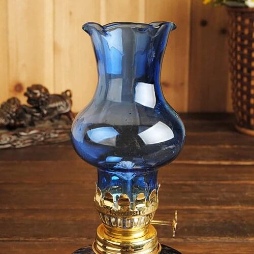 Wholesale Vintage Lantern Kerosene Lamp Oil Lights Glass Lampshade Table Lamps Lighting Accessories Lampcover Spare Parts
