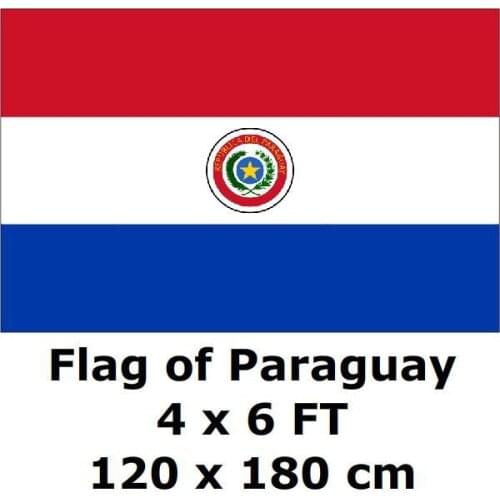 Paraguay Flag 120 x 180 cm 100D Polyester Large Big Paraguayan Flags And Banners National Flag Country Banner