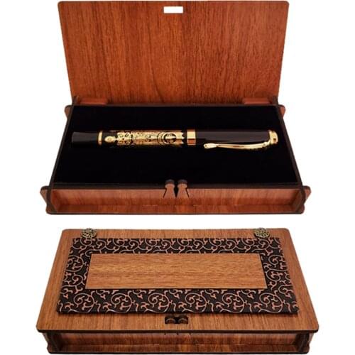 Gold Color Embossed Ottoman Tugra Roller Gift Pen With Special Box
