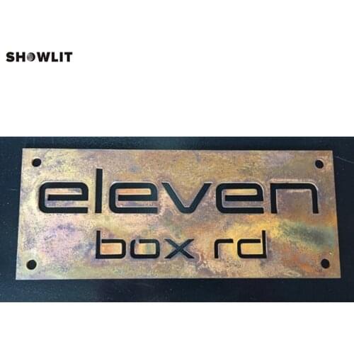 Custom House Numbers - Plaque