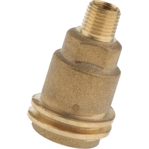 Propane Gas Fitting Adapter with 1/4 Inch Male Pipe Thread, Brass