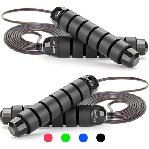 Adjustable Boxing Skipping Rope Gym Weighted Jump Adult Speed Rope Bearing jump rope Tangle-Free jumping rope speed Crossfit
