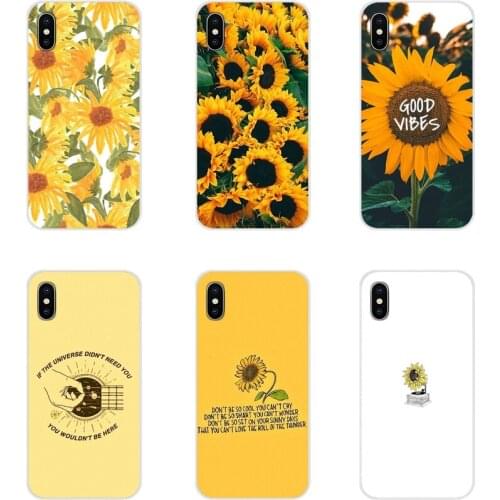 Silicone Phone Cases Cover Hippie Aesthetics yellow For Huawei G7 G8 P8 P9 P10 P20 P30 Lite Mini Pro P Smart Plus 2017 2018 2019
