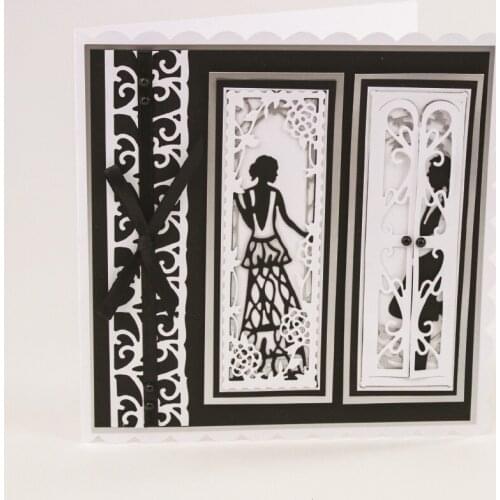 Contemplative Man Metal Cutting Die DIY Scrapbooking Template Paper Card Album Photo Making Embossing Stencil Craft