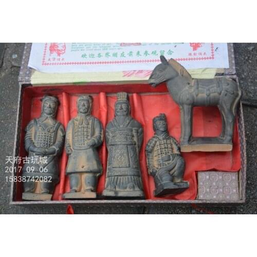 Old China Qin Dynasty(221 BC to 207 BC) Xi AN Terracotta Warriors and Horses,best collection & adornment,free shipping