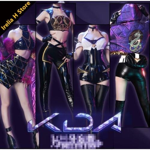 {Stock}KDA LOL Cosplay lol Ahri Akali Evelynn Kaisa KDA kda cosplay costume new year sexy Christmas costume