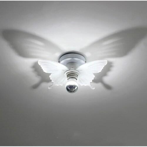 Butterfly shape led Light shade lamp 7W led Corridor Porch Ceiling lamp for Entrance Balcony ceiling fixtures E27 cafe lighting