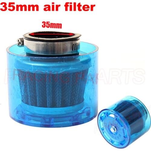 Universal Blue 35mm Motorcycle Motorbike Air Filter Cleaner 50cc 110cc 125cc ATV PIT Dirt Bike Splash Proof