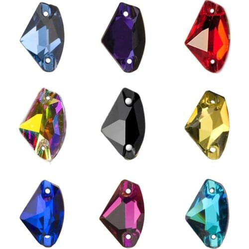 YANRUO 3256 Galactic Sew On Glass Crystal Stones For Sewing on Clothes Dress Rhinestones Diamond DIY