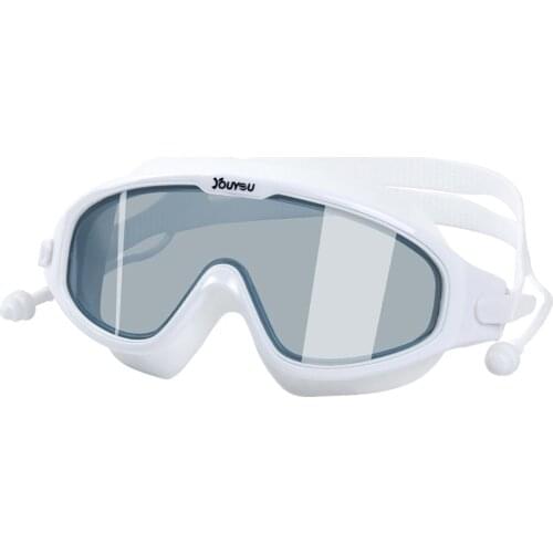 Female Swimming Goggles Diving Equipment With Nose Clip Earplugs Set Waterproof And Anti-fog Adult Big Frame Eyewear