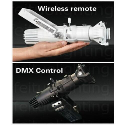 20pcs/lot High CRI Warm/Cool White or 2in1 20W Mini DMX / Remote Control Led Leko Light For Gallery Profile Spot Theater Light