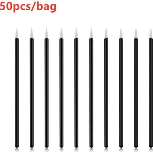 50pcs/pack Disposable Eyeliner Brush Applicator Eyeliner Comb Makeup Brushes Individual Line Removing TM223