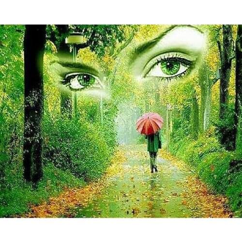 Diamond embroidery Natural Forest girl 5d diamond painting,full diamond mosaic picture of rhinestones cross-stitch christmas art