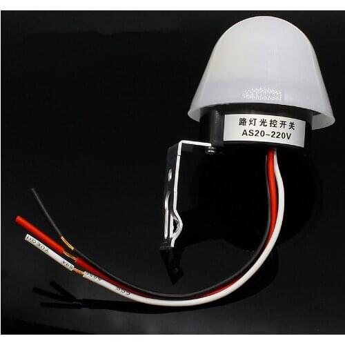Automatic Photocell street Light Switch DC AC 220V 50-60Hz 10A Photo Control Photoswitch Sensor Switch