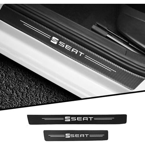 4cps car sticker carbon fiber texture cloth threshold protection Auto Accessories Car-Styling