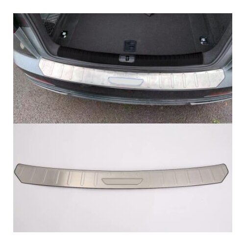 Car accessories For Audi A6 C8 2019 Stainless Steel Rear Trunk Boot Bumper Guard Plate Protector Molding Trim 1pcs