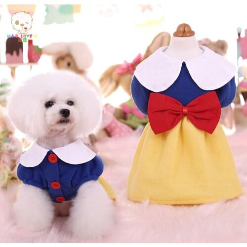Snow White dress for autumn/winter with thick teddy poodle clothes