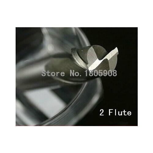 Free shipping 6 pieces / sets of 7.0 ~ 12mm 2 slot cutter, CNC equipment rotary cutter of milling cutters