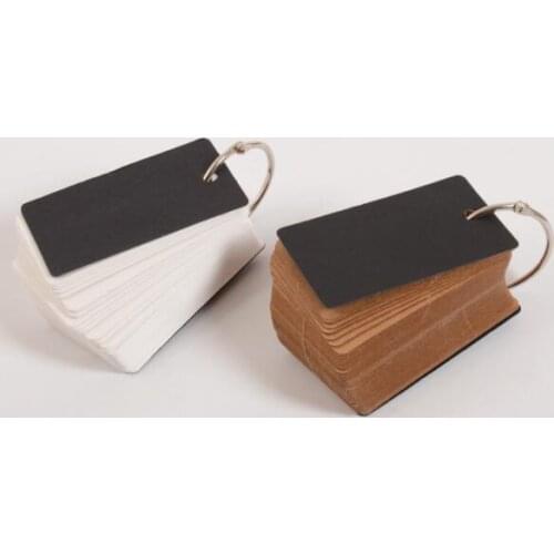 100 Sheets Kraft Graffiti Blank Memo Note Planner English Words Vacabulary Pocket Notepad Drawing Message Card Stationey