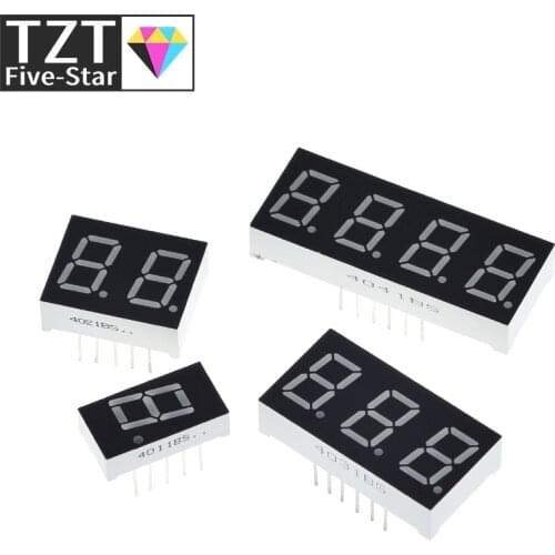 0.4 Inch Digital Tube LED Display 1Bit 2 Bit 3 Bit 4 Bit Clock Common Anode Cathode 0.4" 7 Segment Led DIY Red Board for arduino