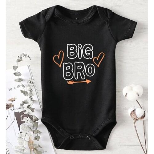 Kids Jumpsuit Children Winter New Born Baby Clothes Girls Boys Print Big Brother 0-24 Months Outfits Baby Bodysuit for Toddler
