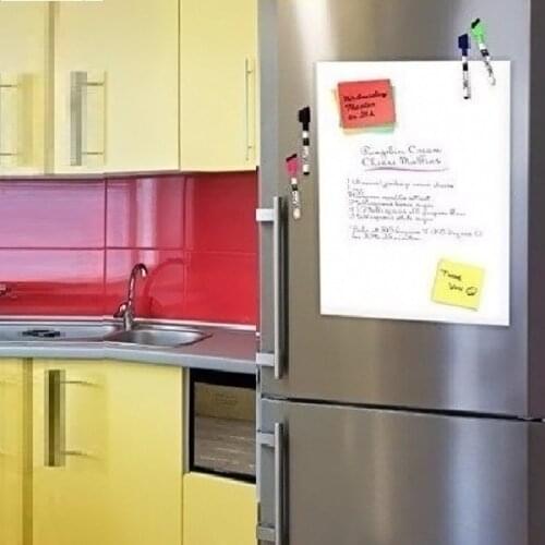 Flexible Size A3 Magnetic Whiteboard Fridge Kitchen Home Office Reminder Magnet Dry-erase Board White Boards SDF-SHIP
