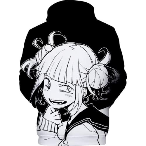 Himiko Toga JK Cosplay Sport Hoodies My Hero Academia Costume Big 3D Boku no Hero Academia Zipper Jacket Costume S-6XL