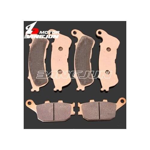 Motorcycle Front Rear Copper Base Metal Brake Pads For HONDA CB1300 S/SF 2008-10-11-12-13-14-2015 ABS