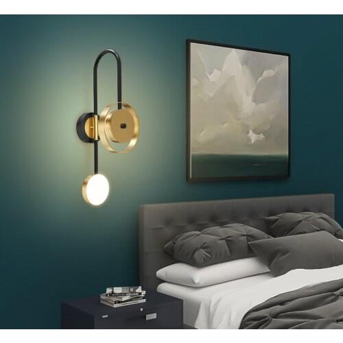 New Nordic Creative Led Wall Lights For Bedroom Room Decoration Accessories Stairwell Bedside Lamp Home Decor Corridor Light