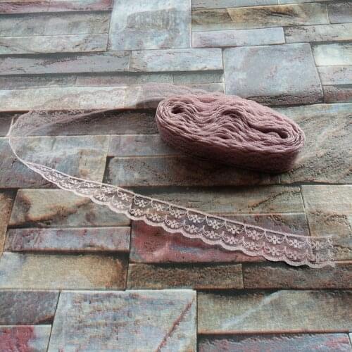 Wholesale 10 yards 22mm Width Rubber Red Lace Ribbon Embroidery Lace DIY Jewelry Decoration Clothing Accessories