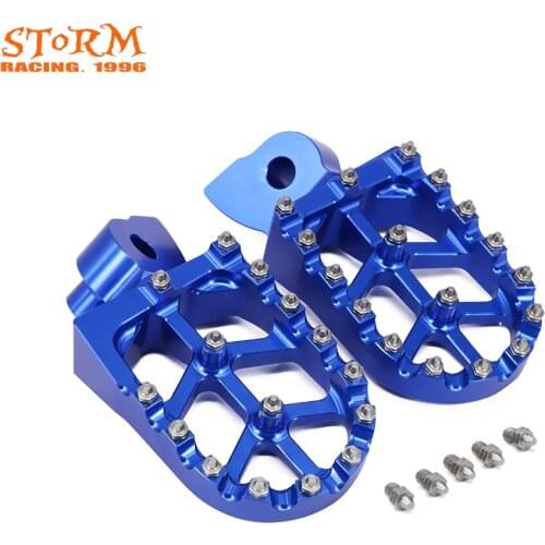Motorcycle CNC Foot Pegs Footpeg Pedals Rests For Husqvarna SMR TC TE TXC 449 450 510 511 570 610 SMR450 TC450 TE450 SM450RR