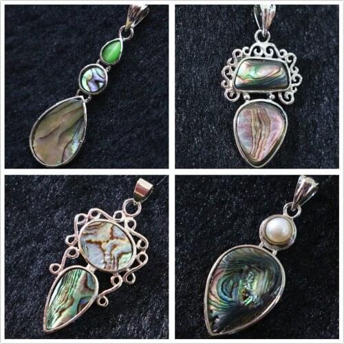 Natural abalone shell teardrop waterdrop pendant special design charms high quality hot sale jewelry B1136