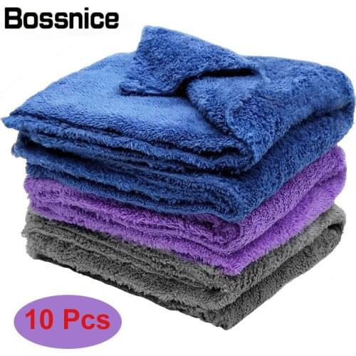 3/5/10PCS Soft Car Wash Microfiber Towel CarCleaning Drying Cloth Car Care Cloth Detailing Auto Washing Towels Never Scrat