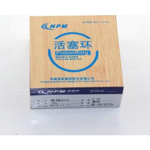 Engine Piston Ring For Chery QQ S11 372 Engine