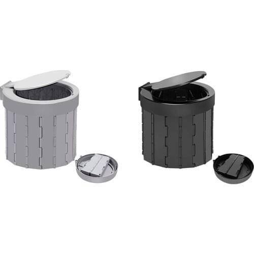 Portable Folding Toilet Travel Toilet Car Toilet Bucket Toilet Seat with Cover for Camping/Boat/Hiking/Beach