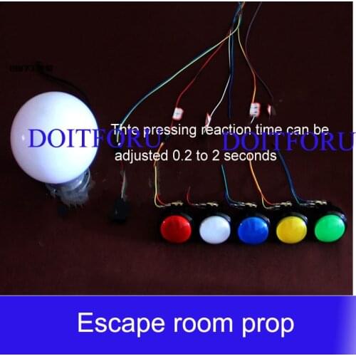 Secret room escape prop Product game props Adventure game Magic ball organs change color Magic ball unlock