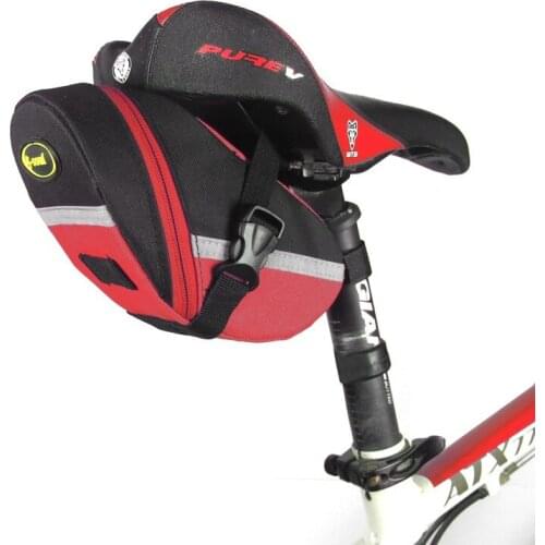 Waterproof Bicycle Saddle Bag Mountain Road Bike Tail Bag Cycling Seat Bag For Bicycle Accessories Green Blue Red