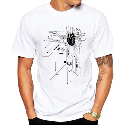 TEEHUB Hipster Support Life On Black Heart Man T-Shirt Fashion Printed Tshirts Short Sleeve Cool t shirts Funny Essential Tee