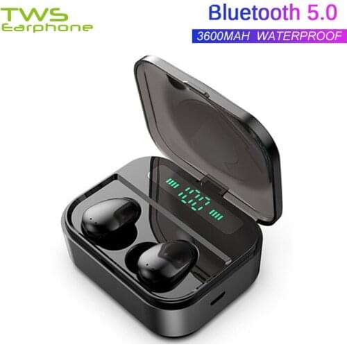 TWSearphone X7 True Wireless LED Display Headphones Bluetooth 5.0 Earphones Waterproof Earbuds Gaming Running Music Earsets