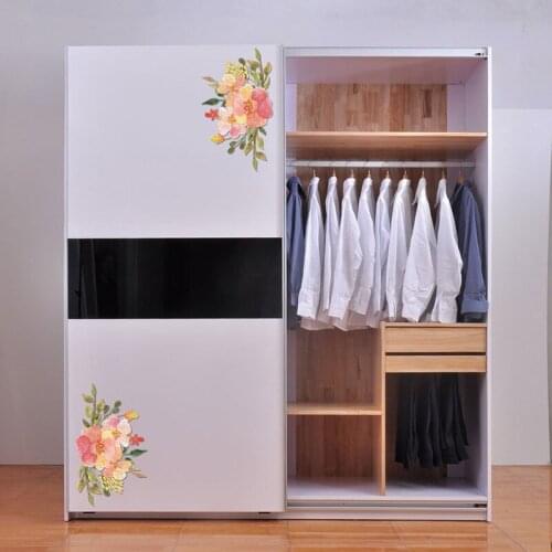 Waterproof Fridge Ornament Home Decor Flower Vine Toilet Decals Wall Sticker New