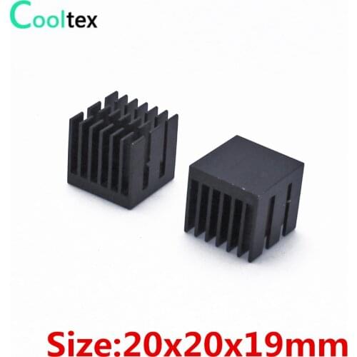 High Quality 20pcs/lot 20x20x19mm Aluminum Heatsink Heat Sink Radiator For Electronic Chip Cooling