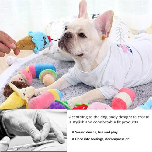 High Quality Clean Teeth Toy Puppy Small Large Dog Chew Molar Dog Sound Training Toy Soft Banana Carrot Vegetable Pet Supplies