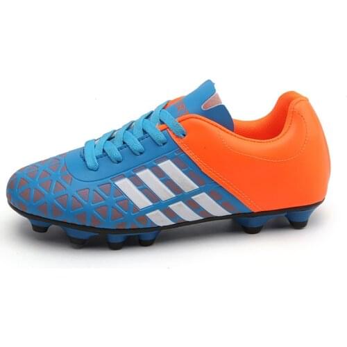 Adult Kids Men Women Sneakers Unisex Football Trainers Boy Girl Turf Long Spikes Soccer Cleats Training Sports Shoes