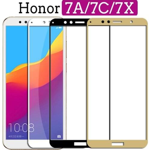 Protective Tempered Glass on the For huawei Honor 7A Pro 7X 7C honor7a honor7c Hono 7 A C X A7 C7 X7 Glass screen protector Film