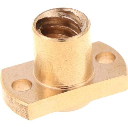 1PC New High Quality T8 Nut H Flange Copper Nut For T8 Lead Screw Pitch 2mm Lead 2mm/8mm