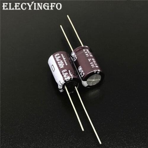 10pcs/100pcs 6.8uF 350V6.8UF NICHICON CS Series 10x16mm High Ripple Current High Reliability Aluminum Electrolytic capacitor