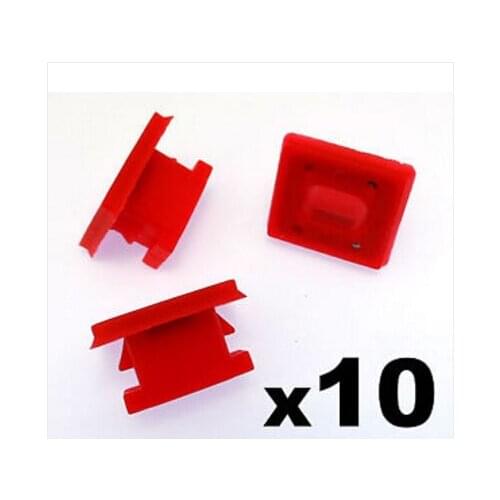 10x For BMW Dashboard Trim Strip Grommet. Red Clips for Dash Insert. E46 E83 E65 E66