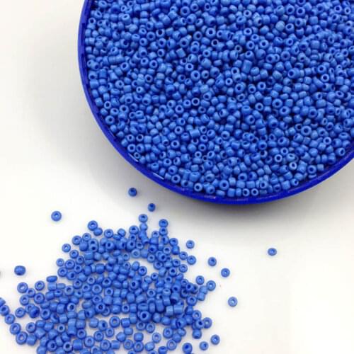 16g 1000pcs 2mm 12/0 Blue Neon Color Opaque Round Loose Spacer Beads Cezch Glass Seed Beads Handmade Jewelry DIY Garment Bead