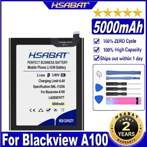 HSABAT Li426587HTT 5000mAh Battery for Blackview A100 Batteries