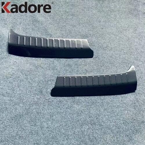 Door Sill Scuff Cover Plate Car Accessores For Nissan Note 2020-2022 Stainless Steel Rear Inner Bumper Protector Trim